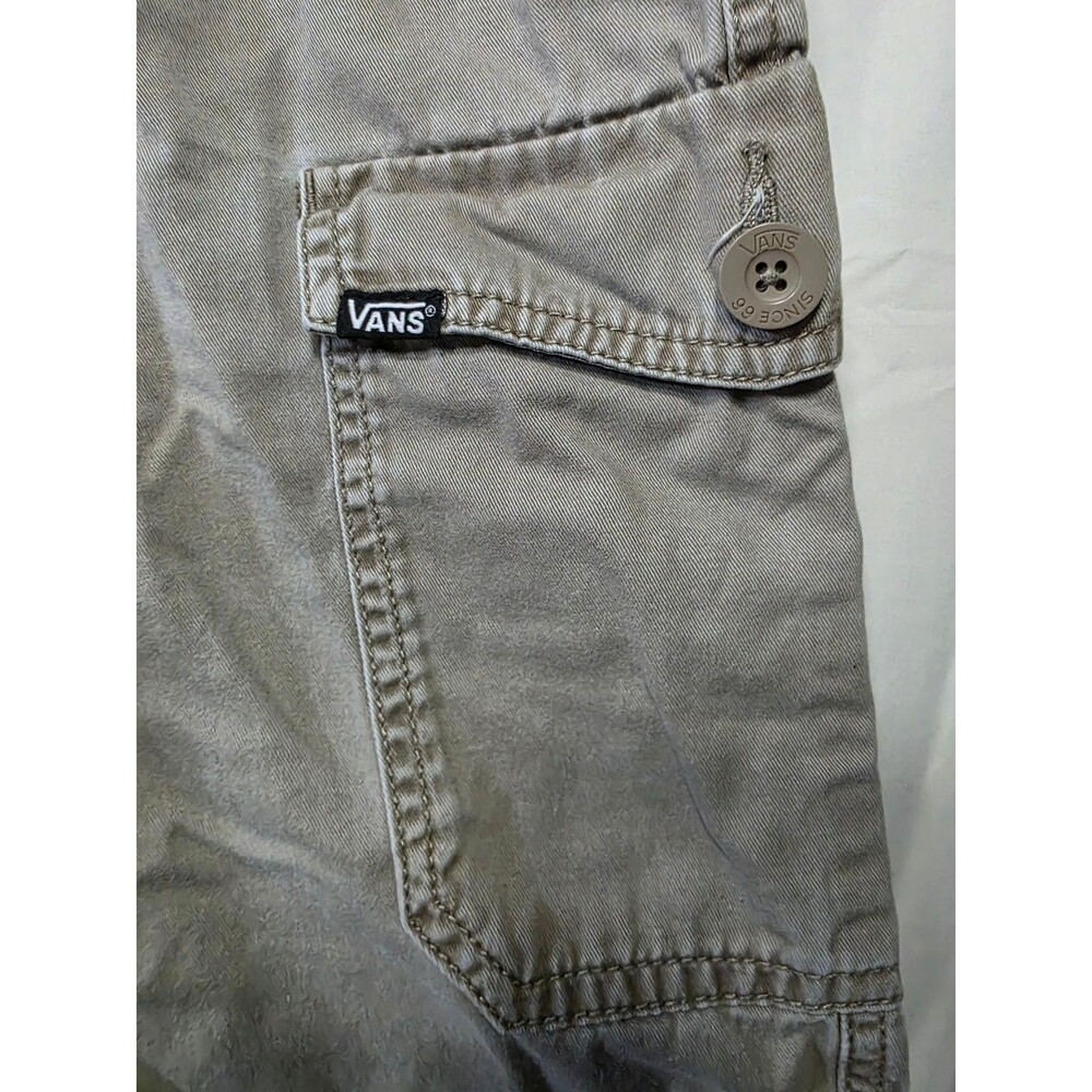 Vans Men's Cargo Shorts 34 Khaki 100% Cotton Off The Wall - Picture 3 of 7
